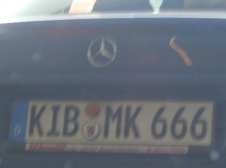 The 666_devil drives around in a Mercedes !